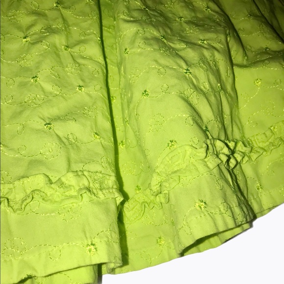 Penelope Mack Girls Bright Green Dress Size 4 - Picture 4 of 7